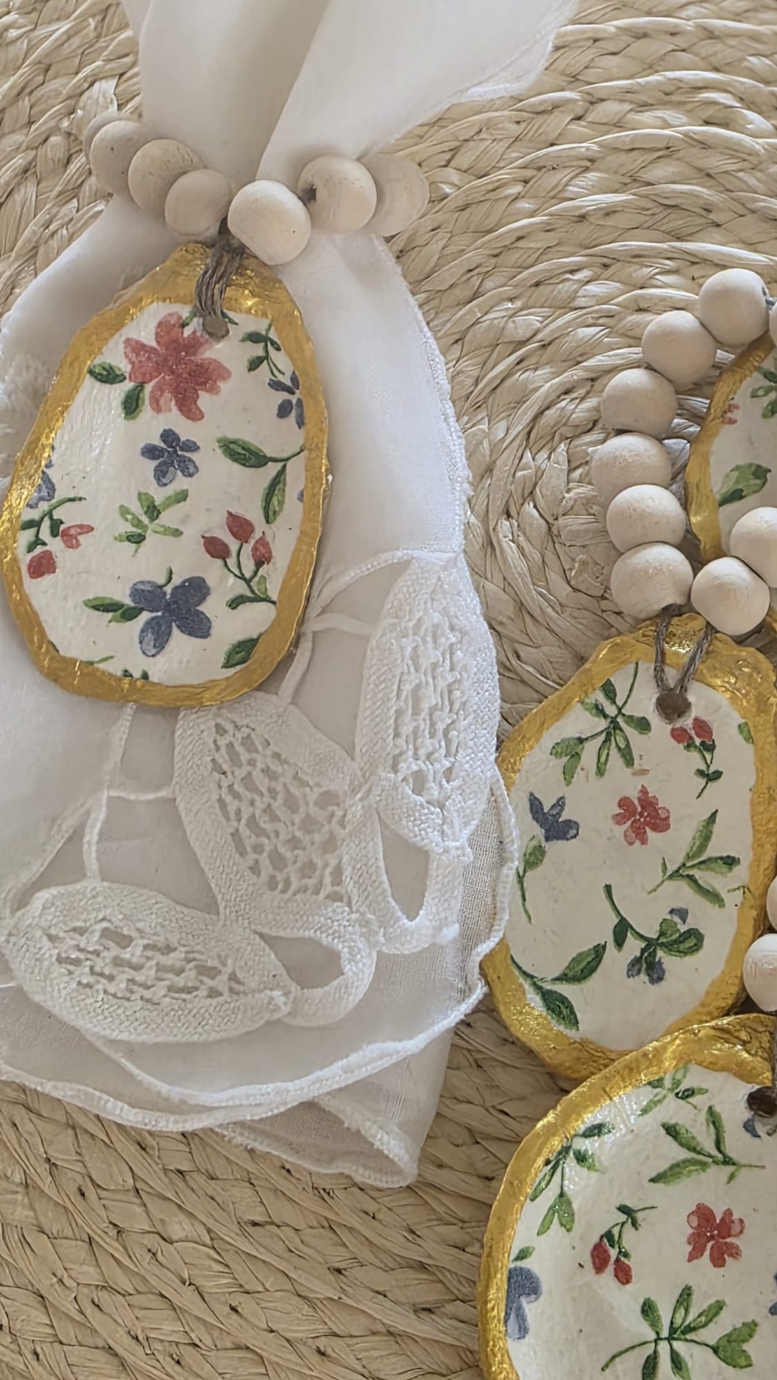 Servilleteros de conchas de ostiones (6 unidades)
