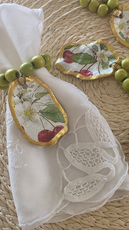 Servilleteros de conchas de ostiones (6 unidades)
