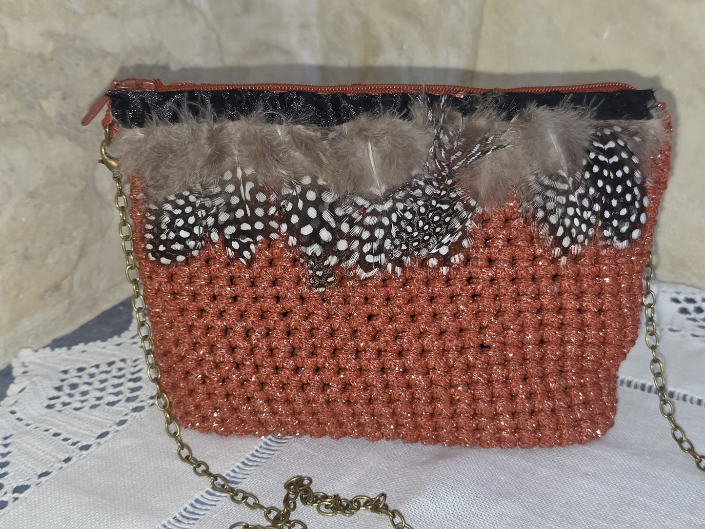 Bolsos de ganchillo en lurex