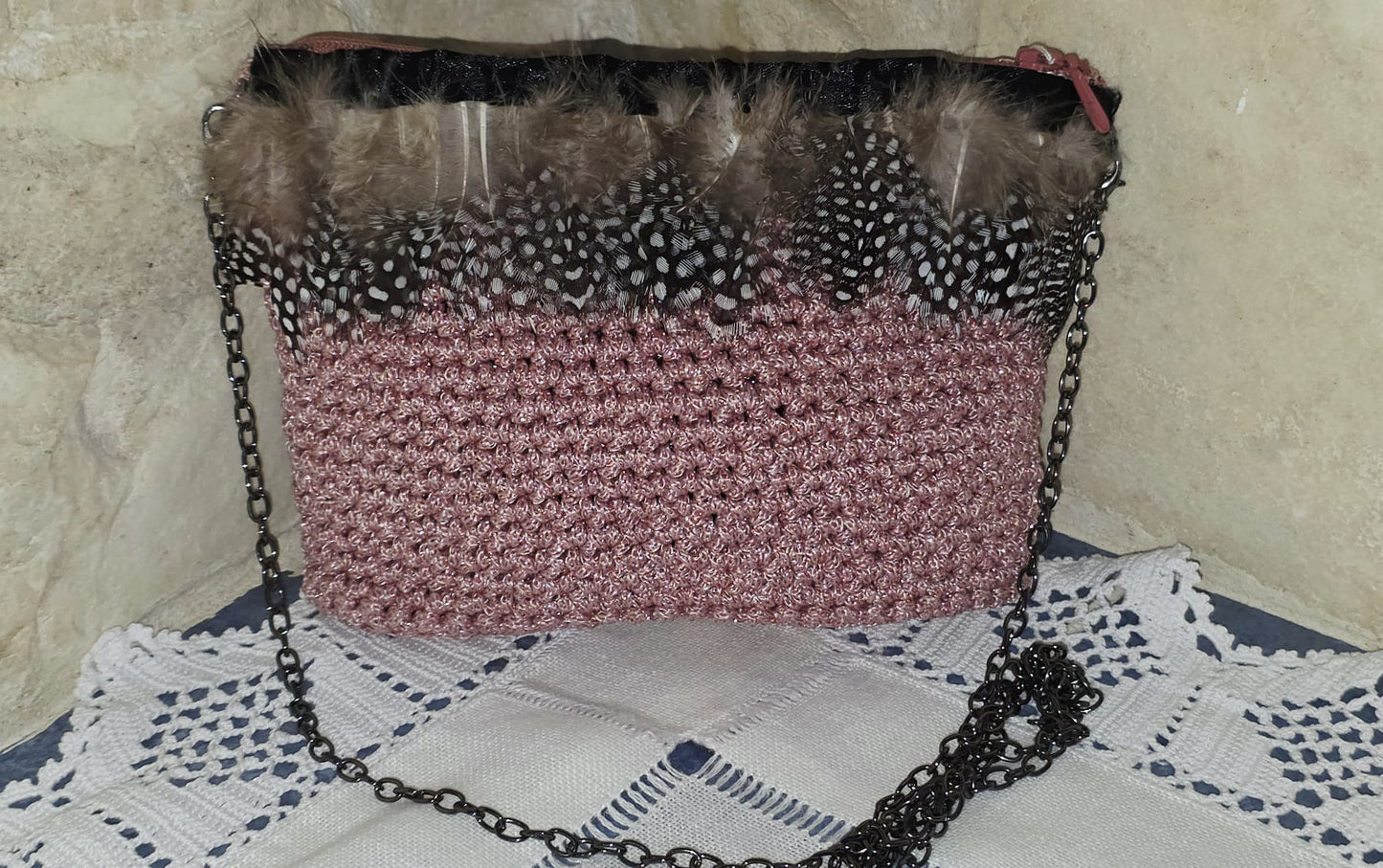 Bolsos de ganchillo en lurex
